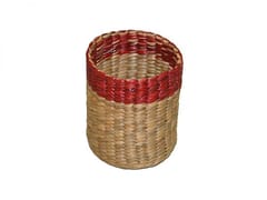 Dharini Water Hyacinth Pen/Cutlery Holder (Natural-Red)
