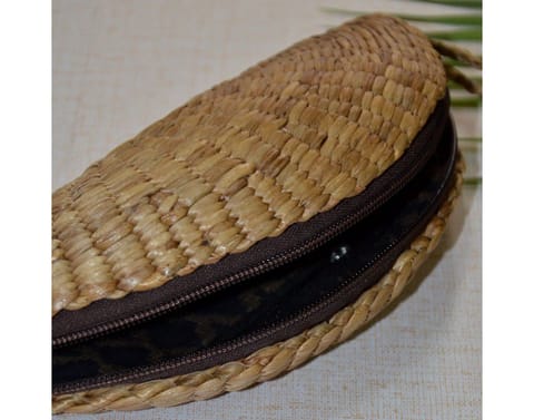 Dharini Water Hyacinth Clutch Bag Natural