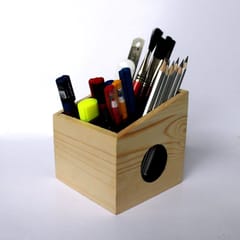 Craftlipi-Drawing Table Organizer : Pen Stand Made Of Wood : Desktop/Tabletop Organizer