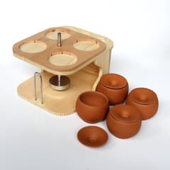 Craftlipi-Wooden Dining Table Organizer : All In One Organizer For Dining Table