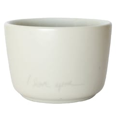 Country Clay-Ice Cream Bowl (White) Made of Ceramic by Country Clay