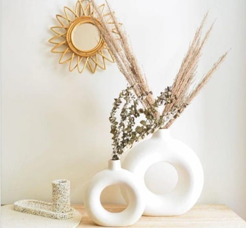 Country Clay-Donut Vase (Large) Made of Ceramic by Country Clay