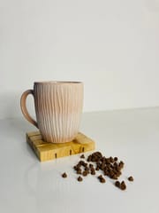 Country Clay-Coffee Mug (Tree Trunk, Baby Pink) Made of Ceramic by Country Clay