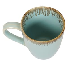 Country Clay-Coffee Mug (Droplet, Turquoise) Made of Ceramic by Country Clay