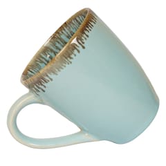 Country Clay-Coffee Mug (Droplet, Turquoise) Made of Ceramic by Country Clay
