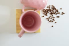 Country Clay-Coffee Mug (Diamond, Pink) Made of Ceramic by Country Clay
