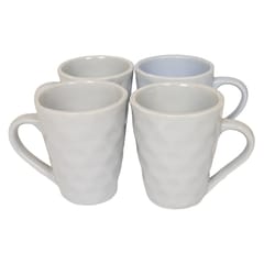 Country Clay-Coffee Mug (Diamond, Blue) - Set of 4 Made of Ceramic by Country Clay
