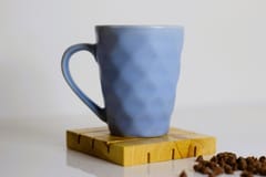 Country Clay-Coffee Mug (Diamond, Blue) Made of Ceramic by Country Clay