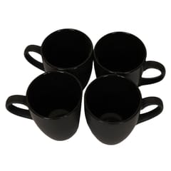 Country Clay-Coffee Mug (Black) - Set of 4 Made of Ceramic by Country Clay