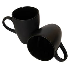 Country Clay-Coffee Mug (Black) - Set of 2 Made of Ceramic by Country Clay