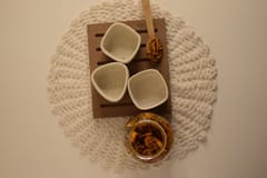 Country Clay-Chutney Bowl (White) - Set of 3 Made of Ceramic by Country Clay