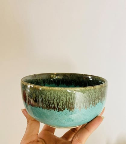 Country Clay-Cereal Bowl (Turquoise) Made of Ceramic by Country Clay