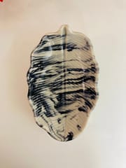 Country Clay-Banana Leaf Platter (Marble, Small) Made of Ceramic by Country Clay