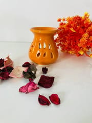 Country Clay-Aroma Diffuser (Plain, Orange, Medium) Made of Ceramic by Country Clay