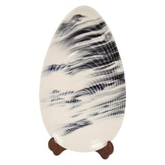 Country Clay-Almond Platter (Marble, Small) Made of Ceramic by Country Clay