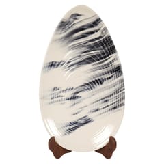 Country Clay-Almond Platter (Marble, Big) Made of Ceramic by Country Clay