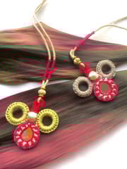 Miraaish-Phulwari Necklace in Grey