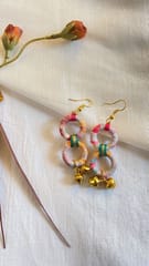 Miraaish-Ghumyo Earrings in Pink