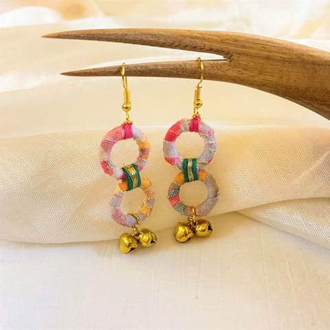 Miraaish-Ghumyo Earrings in Pink