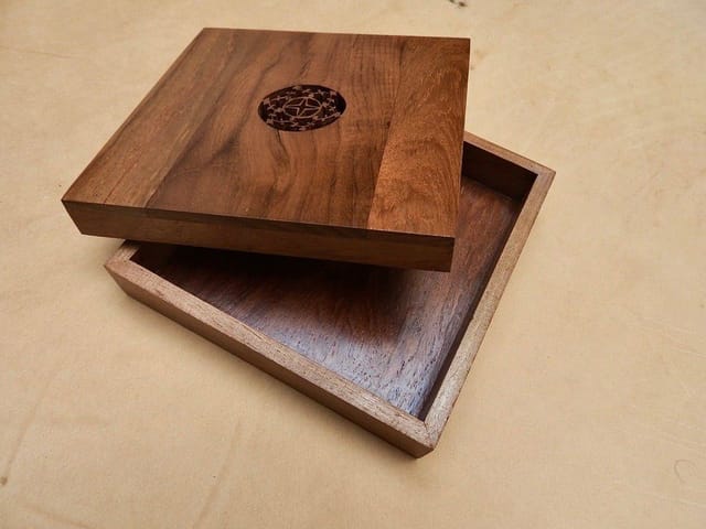 The Beehive India Cutwork Comb Box - Made of Burma Teak Wood