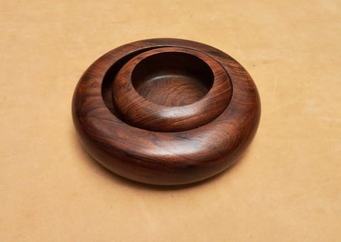 The Beehive India Teak Wood Bowl Set