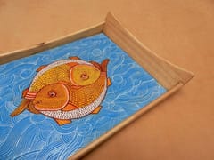 The Beehive India Pattachitra Tray  -Made of Pine Wood