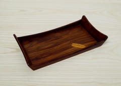 The Beehive India Small Sheesham/Rosewood Leaf Tray
