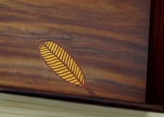 The Beehive India Small Sheesham/Rosewood Leaf Tray