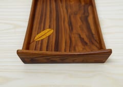 The Beehive India Small Teak Wood Leaf tray