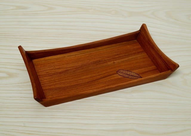 The Beehive India Small Neem Wood Leaf Tray