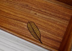 The Beehive India Small Neem Wood Leaf Tray