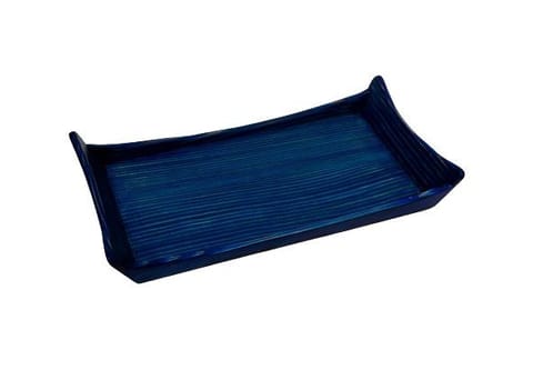 The Beehive India Small Blue Tray - Made of Russian Larch Wood