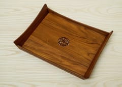 The Beehive India Big Comb Tray with Cutwork- Made of Teak Wood