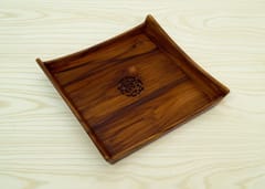 The Beehive India Medium Comb Tray with Cutwork- Made of Teak Wood