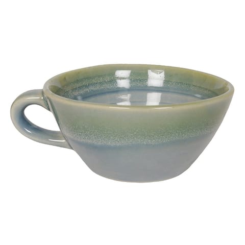 Country Clay-Soup Mug (Spiral, Aqua Green) Made of Ceramic by Country Clay