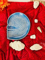 Country Clay-Seep Platter (Royal Blue) Made of Ceramic by Country Clay