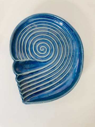 Country Clay-Seep Platter (Royal Blue) Made of Ceramic by Country Clay