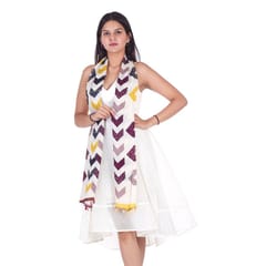 Freeque -  Purple Yellow Chevron | Scarf