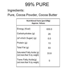 BOGATCHI Vegan Dark  Chocolate | 99.99% Dark | PURE | Gluten FREE, 80 gm