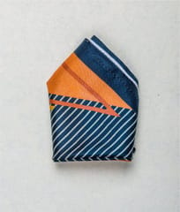 Freeque -  Striped Blue Yellow Pink | Pocket Square