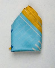 Freeque -  Striped Blue And Yellow | Pocket Square