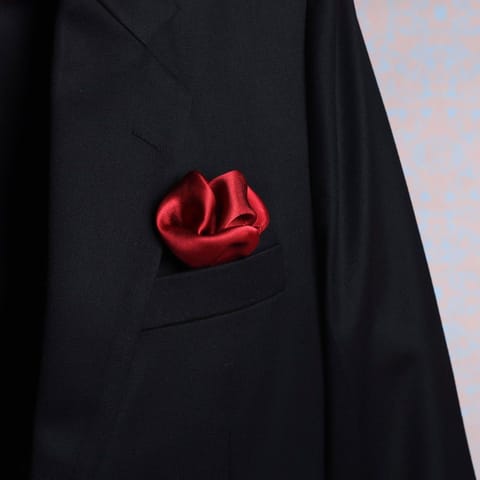 Freeque -  Solid Red | Pocket Square