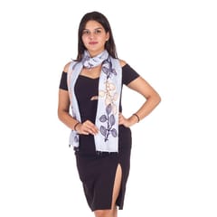 Freeque -  Blue Hue With Embroidery | Scarf