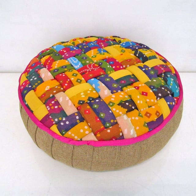 Design Clinic India - Colorful SAFA FLOOR CUSHION