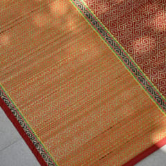 Dharini Madurkathi Floor Mat Rust Mustard (2ft x 5ft)