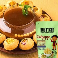 BOGATCHI Ready to Fry Multi grain Panipuri or Bake in Microwave, Jumbo Pack, 200g