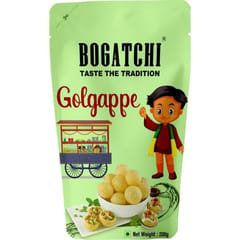 BOGATCHI Ready to Fry Multi grain Panipuri or Bake in Microwave, Jumbo Pack, 200g