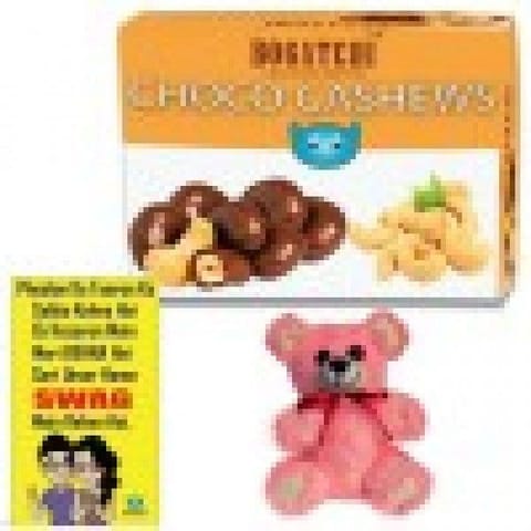 BOGATCHI Chocolate Coated Cashews, Rich Dark Chocolate Coated Dry Fruits,  100 grams