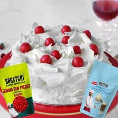 BOGATCHI WHIPPING CREAM FOR CAKE - 50G, BUY 1 GET 1 + FREE JUMBO Cherry Karonda (50G)