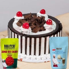 BOGATCHI WHIPPING CREAM FOR CAKE - 50G, BUY 1 GET 1 + FREE JUMBO Cherry Karonda (50G)